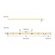 ΤΑΙΝΙΑ LED COB 10M 8W 220V 4000K 360L/M IP65 PRO