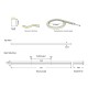 NEON LIGHT LED 5M 8W 24V 4000K IP44 PRO