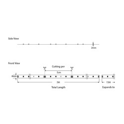ΤΑΙΝΙΑ LED 5M 8W 24V 3000K 120L/M IP20 PLUS