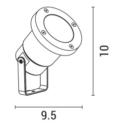 ΣΠOT ΚΗΠΟΥ ΠΛΑΣΤΙΚΟ GU10 IP65 230V Φ95X100 ΓΚΡΙ ARTE ILLUMINA ΣΠOT ΚΗΠΟΥ ΠΛΑΣΤΙΚΟ GU10 IP65 230V Φ95X100 ΓΚΡΙ ARTE ILLUMINA