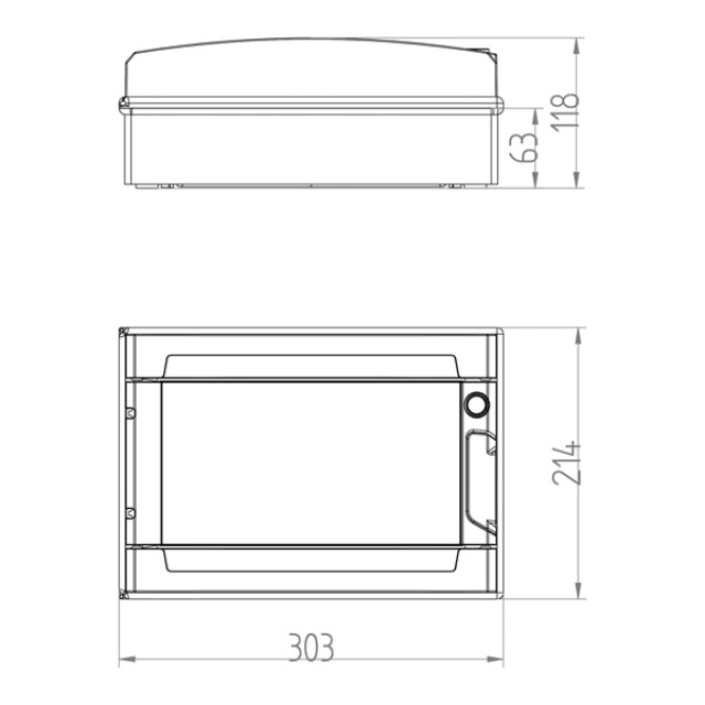 ΠΙΝΑΚΑΣ ΕΞΩΤΕΡΙΚΟΣ LUX 1Χ12 IP65 PE+N