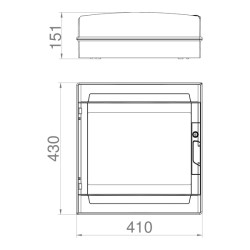 ΠΙΝΑΚΑΣ ΕΞΩΤΕΡΙΚΟΣ LUX 2Χ18 IP65 PE+N