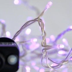 ΣΕΙΡΑ, 240 LED 3mm, 31V ΜΕΤΑΣΧΗΜΑΤΙΣΤΗ, 8 ΠΡΟΓΡΑΜΜΑΤΑ & ΜΝΗΜΗ, ΔΙΑΦΑΝΟ PVC ΚΑΛΩΔΙΟ, ΜΩΒ LED ΑΝΑ 5cm, ΠΡΟΕΚΤΑΣΗ ΠΑΡΟΧΗΣ 3m, ΙΡ44