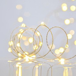 ΣΕΙΡΑ, 200 MINI LED, ΜΕΤΑΣΧΗΜΑΤΙΣΤΗ, ΣΤΑΘΕΡΟ, ΑΣΗΜΙ ΧΑΛΚΙΝΟ ΚΑΛΩΔΙΟ, ΘΕΡΜΟ ΛΕΥΚΟ, ΑΝΑ 10cm, ΠΡΟΕΚΤΑΣΗ ΠΑΡΟΧΗΣ 5m, ΙΡ44
