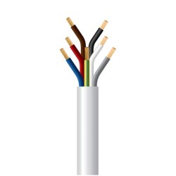 ΚΑΛΩΔΙΟ ΕΥΚΑΜΠΤΟ H05VV-F 7Χ1,5mm² ΛΕΥΚΟ (100m/roll)