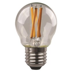 ΛΑΜΠΑ LED ΣΦΑΙΡΙΚΗ CROSSED FILAMENT 6.5W 806lm E27 3000K 220-240V DIMMABLE CLEAR