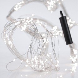 ΧΤΑΠΟΔΙ, 400 MINI LED, ΜΕΤΑΣΧΗΜΑΤΙΣΤΗ, ΑΣΗΜΙ ΧΑΛΚINO KAΛΩΔΙΟ, ΛΕΥΚΟ LED ANA 10cm (16 ΣΕΙΡΕΣ x 25 LED), ΠΡΟΕΚΤΑΣΗ ΠΑΡΟΧΗΣ 5m, ΙΡ44