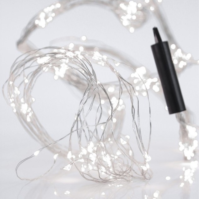 ΧΤΑΠΟΔΙ, 400 MINI LED, ΜΕΤΑΣΧΗΜΑΤΙΣΤΗ, ΑΣΗΜΙ ΧΑΛΚINO KAΛΩΔΙΟ, ΛΕΥΚΟ LED ANA 10cm (16 ΣΕΙΡΕΣ x 25 LED), ΠΡΟΕΚΤΑΣΗ ΠΑΡΟΧΗΣ 5m, ΙΡ44