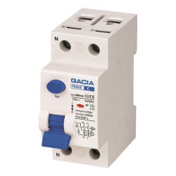 ΡΕΛΕ ΔΙΑΡΡΟΗΣ 2Χ63Α 10KA 300mA TYPE AC+S GACIA