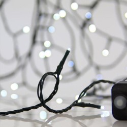 ΣΕΙΡΑ, 300 LED 3mm, 31V ΜΕΤΑΣΧΗΜΑΤΙΣΤΗ, 8 ΠΡΟΓΡΑΜΜΑΤΑ & ΜΝΗΜΗ, ΠΡΑΣΙΝΟ PVC ΚΑΛΩΔΙΟ, ΛΕΥΚΟ LED ΑΝΑ 5cm, ΠΡΟΕΚΤΑΣΗ ΠΑΡΟΧΗΣ 3m, ΙΡ44