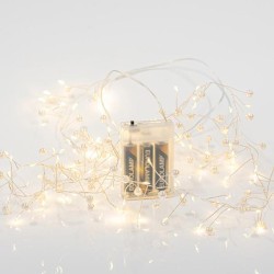 CLUSTER 2m, 120 MINI LED, ΠΕΡΛΕΣ, ΜΠΑΤΑΡΙΑΣ 3xAA, ΑΣΗΜΙ ΧΑΛΚΙΝΟ ΚΑΛΩΔΙΟ, ΘΕΡΜΟ ΛΕΥΚΟ LED, ΠΡΟΕΚΤΑΣΗ ΠΑΡΟΧΗΣ 50cm, IP20 CLUSTER 2m, 120 MINI LED, ΠΕΡΛΕΣ, ΜΠΑΤΑΡΙΑΣ 3xAA, ΑΣΗΜΙ ΧΑΛΚΙΝΟ ΚΑΛΩΔΙΟ, ΘΕΡΜΟ ΛΕΥΚΟ LED, ΠΡΟΕΚΤΑΣΗ ΠΑΡΟΧΗΣ 50cm, IP20