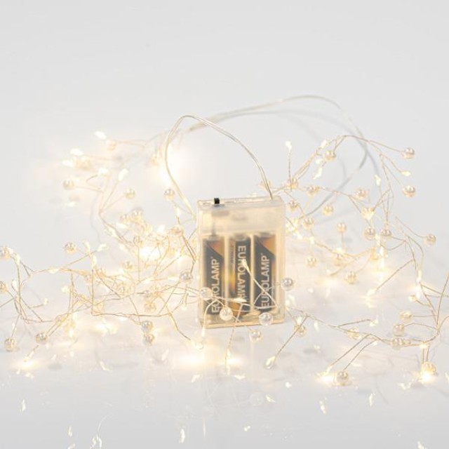 CLUSTER 2m, 120 MINI LED, ΜΕ ΠΕΡΛΕΣ, ΜΠΑΤΑΡΙΑΣ 3xAA, ΑΣΗΜΙ ΧΑΛΚΙΝΟ ΚΑΛΩΔΙΟ, ΘΕΡΜΟ ΛΕΥΚΟ LED, ΠΡΟΕΚΤΑΣΗ ΠΑΡΟΧΗΣ 50cm, IP20 CLUSTER 2m, 120 MINI LED, ΜΕ ΠΕΡΛΕΣ, ΜΠΑΤΑΡΙΑΣ 3xAA, ΑΣΗΜΙ ΧΑΛΚΙΝΟ ΚΑΛΩΔΙΟ, ΘΕΡΜΟ ΛΕΥΚΟ LED, ΠΡΟΕΚΤΑΣΗ ΠΑΡΟΧΗΣ 50cm, IP20