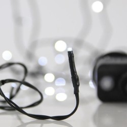 ΣΕΙΡΑ, 100 LED 3mm, 31V ΜΕΤΑΣΧΗΜΑΤΙΣΤΗ, 8 ΠΡΟΓΡΑΜΜΑΤΑ & ΜΝΗΜΗ, ΠΡΑΣΙΝΟ PVC ΚΑΛΩΔΙΟ, ΛΕΥΚΟ LED ΑΝΑ 5cm, ΠΡΟΕΚΤΑΣΗ ΠΑΡΟΧΗΣ 3m, ΙΡ44