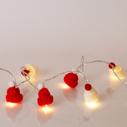 ΣΕΙΡΑ, 10 LED 5mm, ΥΦΑΣΜΑΤΙΝΑ ΣΚΟΥΦΑΚΙΑ, ΜΠΑΤΑΡΙΑΣ 3xAA, ΧΡΟΝΟΔΙΑΚΟΠΤΗ, ΔΙΑΦΑΝΟ PVC ΚΑΛΩΔΙΟ, ΘΕΡΜΟ ΛΕΥΚΟ LED ΑΝΑ 15cm, ΠΡΟΕΚΤΑΣΗ ΠΑΡΟΧΗΣ 30cm, IP20
