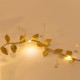 ΣΕΙΡΑ 15 MINI LED ME ΔΙΑΚΟΣΜΗΤΙΚΑ ΦΥΛΛΑ ΚΑΙ ΠΕΡΛΕΣ, ΜΠΑΤΑΡΙΑΣ 3ΧΑΑ, TIMER, ΘΕΡΜΟ ΛΕΥΚΟ LED, ΑΣΗΜΙ ΧΑΛΚΙΝΟ ΚΑΛΩΔΙΟ, ΠΡΟΕΚΤΑΣΗ ΠΑΡΟΧΗΣ 30cm, IP20