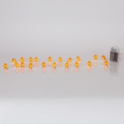 ΣΕΙΡΑ, 20 MINI LED, ΜΠΙΣΚΟΤΑΝΘΡΩΠΟΣ, ΜΠΑΤΑΡΙΑΣ 3xAA, ΧΡΟΝΟΔΙΑΚΟΠΤΗ, ΑΣΗΜΙ ΧΑΛΚΙΝΟ ΚΑΛΩΔΙΟ, ΘΕΡΜΟ ΛΕΥΚΟ LED ΑΝΑ 10cm, ΠΡΟΕΚΤΑΣΗ ΠΑΡΟΧΗΣ 30cm, IP20