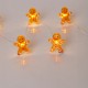 ΣΕΙΡΑ, 20 MINI LED, ΜΠΙΣΚΟΤΑΝΘΡΩΠΟΣ, ΜΠΑΤΑΡΙΑΣ 3xAA, ΧΡΟΝΟΔΙΑΚΟΠΤΗ, ΑΣΗΜΙ ΧΑΛΚΙΝΟ ΚΑΛΩΔΙΟ, ΘΕΡΜΟ ΛΕΥΚΟ LED ΑΝΑ 10cm, ΠΡΟΕΚΤΑΣΗ ΠΑΡΟΧΗΣ 30cm, IP20