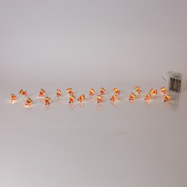 ΣΕΙΡΑ, 20 MINI LED, CANDY ΞΩΤΙΚΑ, ΜΠΑΤΑΡΙΑΣ 3xAA, ΧΡΟΝΟΔΙΑΚΟΠΤΗ, ΑΣΗΜΙ ΧΑΛΚΙΝΟ ΚΑΛΩΔΙΟ, ΘΕΡΜΟ ΛΕΥΚΟ LED ΑΝΑ 10cm, ΠΡΟΕΚΤΑΣΗ ΠΑΡΟΧΗΣ 30cm, IP20