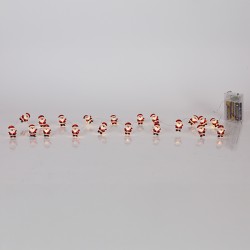 ΣΕΙΡΑ, 20 MINI LED, AΓΙΟΣ ΒΑΣΙΛΗΣ, ΜΠΑΤΑΡΙΑΣ 3xAA, ΧΡΟΝΟΔΙΑΚΟΠΤΗ, ΑΣΗΜΙ ΧΑΛΚΙΝΟ ΚΑΛΩΔΙΟ, ΘΕΡΜΟ ΛΕΥΚΟ LED ΑΝΑ 10cm, ΠΡΟΕΚΤΑΣΗ ΠΑΡΟΧΗΣ 30cm, IP20