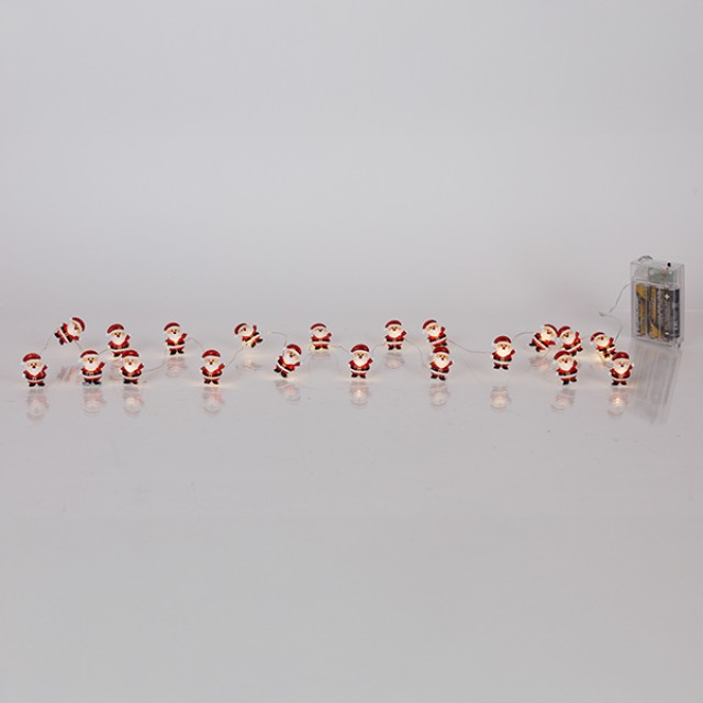 ΣΕΙΡΑ, 20 MINI LED, AΓΙΟΣ ΒΑΣΙΛΗΣ, ΜΠΑΤΑΡΙΑΣ 3xAA, ΧΡΟΝΟΔΙΑΚΟΠΤΗ, ΑΣΗΜΙ ΧΑΛΚΙΝΟ ΚΑΛΩΔΙΟ, ΘΕΡΜΟ ΛΕΥΚΟ LED ΑΝΑ 10cm, ΠΡΟΕΚΤΑΣΗ ΠΑΡΟΧΗΣ 30cm, IP20