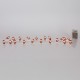 ΣΕΙΡΑ, 20 MINI LED, AΓΙΟΣ ΒΑΣΙΛΗΣ, ΜΠΑΤΑΡΙΑΣ 3xAA, ΧΡΟΝΟΔΙΑΚΟΠΤΗ, ΑΣΗΜΙ ΧΑΛΚΙΝΟ ΚΑΛΩΔΙΟ, ΘΕΡΜΟ ΛΕΥΚΟ LED ΑΝΑ 10cm, ΠΡΟΕΚΤΑΣΗ ΠΑΡΟΧΗΣ 30cm, IP20