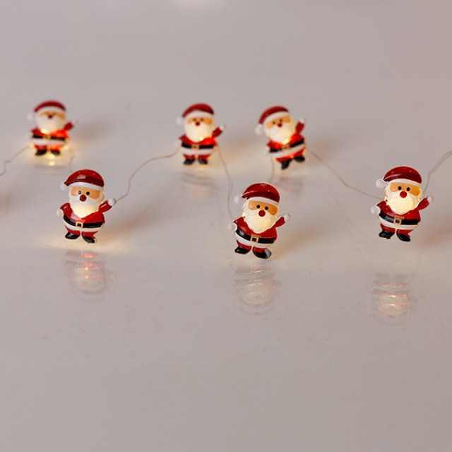 ΣΕΙΡΑ, 20 MINI LED, AΓΙΟΣ ΒΑΣΙΛΗΣ, ΜΠΑΤΑΡΙΑΣ 3xAA, ΧΡΟΝΟΔΙΑΚΟΠΤΗ, ΑΣΗΜΙ ΧΑΛΚΙΝΟ ΚΑΛΩΔΙΟ, ΘΕΡΜΟ ΛΕΥΚΟ LED ΑΝΑ 10cm, ΠΡΟΕΚΤΑΣΗ ΠΑΡΟΧΗΣ 30cm, IP20