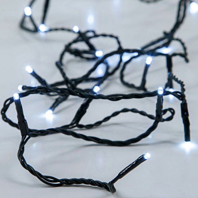 ΣΕΙΡΑ, 96 LED 5mm, HΛΙΑΚΟ ΣΥΛΛΕΚΤΗ ΜΕ ΑΙΣΘΗΤΗΡΑ ΦΩΤΟΣ, ΣΤΑΘΕΡΟ/FLASH ΠΡΟΓΡΑΜΜΑ, ΠΡΑΣΙΝΟ PVC ΚΑΛΩΔΙΟ, ΛΕΥΚΟ LED, ΑΝΑ 10cm, ΠΡΟΕΚΤΑΣΗ ΠΑΡΟΧΗΣ 1m, IP44