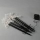 ΣΕΙΡΑ, 5 LED 3mm, 5 ΤΑΡΑΝΔΟΙ ΜΕ ΡΑΒΔΙ ΓΙΑ ΕΔΑΦΟΣ 37cm, ΗΛΙΑΚΟ ΣΥΛΛΕΚΤΗ ΜΕ ΑΙΣΘΗΤΗΡΑ, ΜΑΥΡΟ ΚΑΛΩΔΙΟ, ΘΕΡΜΟ ΛΕΥΚΟ LED ΑΝΑ 35cm, ΠΡΟΕΚΤΑΣΗ ΠΑΡΟΧΗΣ 200cm, IP44