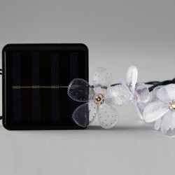 ΣΕΙΡΑ, 80 LED 5mm ΜΕ ΛΟΥΛΟΥΔΙΑ, ΗΛΙΑΚΟ ΣΥΛΛΕΚΤΗ ΜΕ ΑΙΣΘΗΤΗΡΑ ΦΩΤΟΣ, 8 ΠΡΟΓΡΑΜΜΑΤΑ, ΠΡΑΣΙΝΟ PVC ΚΑΛΩΔΙΟ, ΠΟΛΥΧΡΩΜΟ LED, ΑΝΑ 10cm, ΠΡΟΕΚΤΑΣΗ ΠΑΡΟΧΗΣ 1m, ΙΡ44