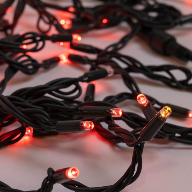 ΣΕΙΡΑ, 100 LED 5mm ΜΕ ΚΑΠΑΚΙ, 230V, 3 ΕΠΕΚΤΑΣΕΙΣ ΜΕΧΡΙ 9 ΣΕΤ, ΠΡΑΣΙΝΟ ΚΑΟΥΤΣΟΥΚ ΚΑΛΩΔΙΟ, 90 ΚΟΚΚΙΝΑ LED + 10 ΘΕΡΜΑ ΛΕΥΚΑ FLASH LED, ANA 10cm, ΠΡΟΕΚΤΑΣΗ ΠΑΡΟΧΗΣ 1,5m, IP65