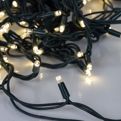 ΣΕΙΡΑ, 100 LED 5mm ΜΕ ΚΑΛΥΜΜΑ, 230V, 2 ΕΠΕΚΤΑΣΕΙΣ ΕΩΣ 9 ΣΕΤ, ΠΡΑΣΙΝΟ ΚΑΟΥΤΣΟΥΚ ΚΑΛΩΔΙΟ, DAYLIGHT LED ΑΝΑ 10cm, IΡ65 (ΧΩΡΙΣ ΠΡΟΕΚΤΑΣΗ ΠΑΡΟΧΗΣ)