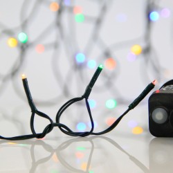 ΣΕΙΡΑ, 300 LED 3mm, 31V ΜΕΤΑΣΧΗΜΑΤΙΣΤΗ, 8 ΠΡΟΓΡΑΜΜΑΤΑ & ΜΝΗΜΗ, ΠΡΑΣΙΝΟ PVC ΚΑΛΩΔΙΟ, ΧΡΩΜΑΤΙΣΤΑ LED ΑΝΑ 5cm, ΠΡΟΕΚΤΑΣΗ ΠΑΡΟΧΗΣ 3m, IP44