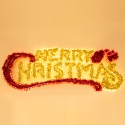 MERRY CHRISTMAS 184*5*65.5cm, 21M LED ΦΩΤΟΣΩΛΗΝΑ, ΘΕΡΜΟ ΛΕΥΚΟ ΚΑΙ ΚΟΚΚΙΝΟ, ΠΡΟΕΚΤΑΣΗ ΠΑΡΟΧΗΣ 1,5m, IP44
