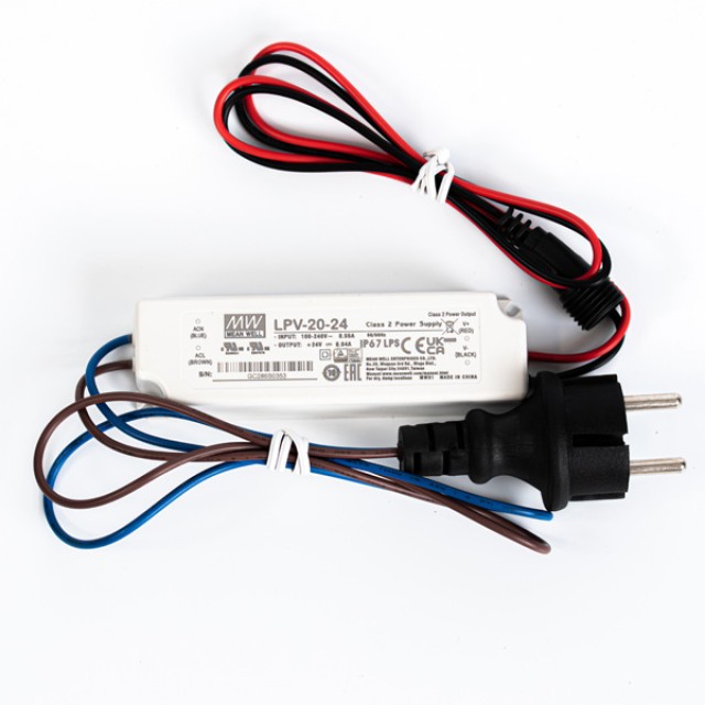 ΑΝΤΑΠΤΟΡΑΣ 35W IP65, 1 ΚΑΡΦΑΚΙ ΓΙΑ ΠΑΡΟΧΗ ΦΩΤΟΣΩΛΗΝΑ 24V, 1 PIN ΣΥΝΔΕΣΗΣ, 1 ΤΑΠΑ, 3 ΘΕΡΜΟΣΥΣΤΕΛΛΟΜΕΝΑ, 1 ΚΟΛΛΑ, ΠΡΟΕΚΤΑΣΗ ΠΑΡΟΧΗΣ IP44