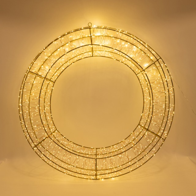 ΣΤΕΦΑΝΙ 80cm, 1680 LED, 31V ΜΕΤΑΣΧΗΜΑΤΙΣΤΗ, TIMER, MΠΡΟΝΖΕ ΜΕΤΑΛΛΙΚΟΣ ΣΚΕΛΕΤΟΣ, ΜΠΡΟΝΖΕ ΧΑΛΚΙΝΟ ΚΑΛΩΔΙΟ, ΘΕΡΜΟ ΛΕΥΚΟ LED, ΠΡΟΕΚΤΑΣΗ ΠΑΡΟΧΗΣ 5m, IP44