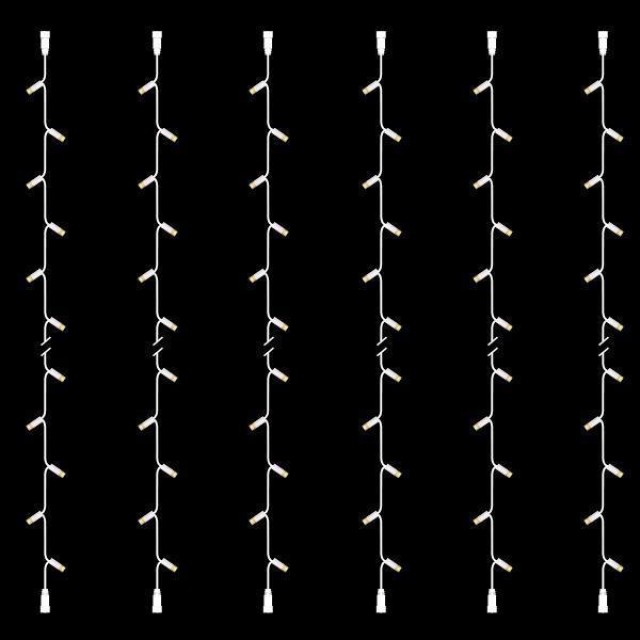 ΣΕΙΡΑ, DIY, 30LED, ΛΕΥΚΟ ΚΑΛΩΔΙΟ ΚΑΟΥΤΣΟΥΚ, ΜΕ ΕΠΕΚΤΑΣΗ, 2 ΚΟΝΕΚΤΟΡΕΣ, ΘΕΡΜO ΛΕΥΚO LED, ΑΝΑ 10cm, ΣΕΤ 6ΤΜΧ, ΙΡ65