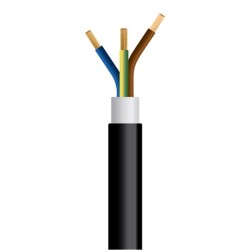 ΚΑΛΩΔΙΟ NYY J1VV-U 3X1.5mm² ΜΑΥΡΟ (1000m/Drum)