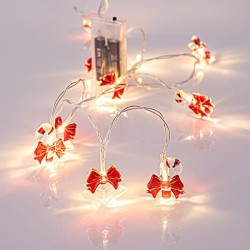ΣΕΙΡΑ, 10 LED 5mm, 5 ΑΚΡΥΛΙΚΕΣ ΚΑΜΠΑΝΕΣ 4cm & 5 ΖΑΧΑΡΩΤΑ 3.9cm, ΜΠΑΤΑΡΙΑΣ 2xAA, ΔΙΑΦΑΝΟ PVC ΚΑΛΩΔΙΟ, ΘΕΡΜΟ ΛΕΥΚΟ LED ANA 10cm, ΠΡΟΕΚΤΑΣΗ ΠΑΡΟΧΗΣ 50cm, IP20