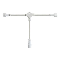 DIY, ΛΕΥΚΟ ΚΑΟΥΤΣΟΥΚ ΚΑΛΩΔΙΟ ΤΥΠΟΥ ΤΑΦ, 3 ΚΟΝΕΚΤΟΡΕΣ, 10cm, IP65