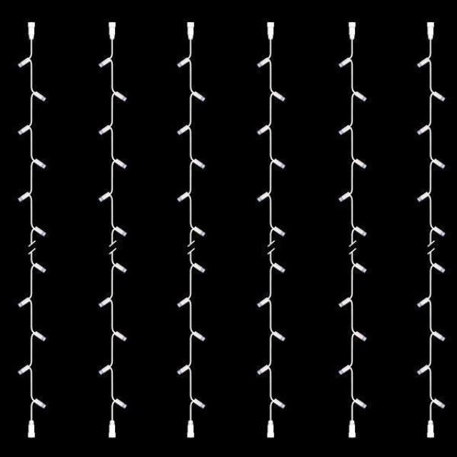 ΣΕΙΡΑ, DIY, 30 LED, ΛΕΥΚΟ ΚΑΛΩΔΙΟ ΚΑΟΥΤΣΟΥΚ, ΜΕ ΕΠΕΚΤΑΣΗ, 2 ΚΟΝΕΚΤΟΡΕΣ,  ΛΕΥΚO LED, ΣΕΤ 6ΤΜΧ, ΑΝΑ 10cm, ΙΡ65