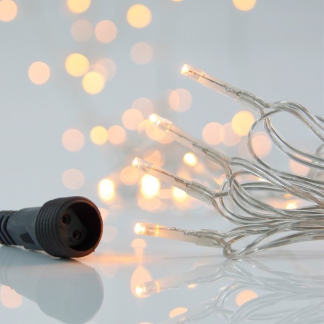 ΣΕΙΡΑ, 700 LED 3mm, 31V ΜΕΤΑΣΧΗΜΑΤΙΣΤΗ, 4 ΕΠΕΚΤΑΣΕΙΣ ΕΩΣ 2 ΣΕΤ,  ΔΙΑΦΑΝΟ PVC ΚΑΛΩΔΙΟ, ΘΕΡΜΟ ΛΕΥΚΟ LED ΑΝΑ 5cm, ΠΡΟΕΚΤΑΣΗ ΠΑΡΟΧΗΣ 3m, ΙΡ44 (ROLL PACK)