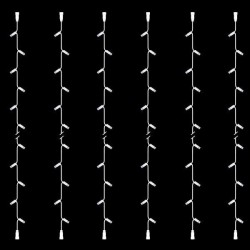 ΣΕΙΡΑ, DIY ΣΕΤ 6 ΤΜΧ, 20 LED, 2 ΕΠΕΚΤΑΣΕΙΣ, ΛΕΥΚΟ ΚΑΟΥΤΣΟΥΚ ΚΑΛΩΔΙΟ, ΛΕΥΚΟ LED ΑΝΑ 10cm, ΙΡ65