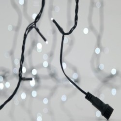 ΣΕΙΡΑ, 300 LED 3mm, 31V ΜΕΤΑΣΧΗΜΑΤΙΣΤΗ, 4 ΕΠΕΚΤΑΣΕΙΣ ΕΩΣ 3 ΣΕΤ,  ΠΡΑΣΙΝΟ PVC ΚΑΛΩΔΙΟ, ΛΕΥΚΟ LED ΑΝΑ 5cm, ΠΡΟΕΚΤΑΣΗ ΠΑΡΟΧΗΣ 3m, ΙΡ44