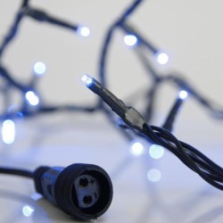 ΣΕΙΡΑ, 100 LED 3mm, 31V ΜΕΤΑΣΧΗΜΑΤΙΣΤΗ, 4 ΕΠΕΚΤΑΣΕΙΣ ΕΩΣ 3 ΣΕΤ, ΠΡΑΣΙΝΟ PVC ΚΑΛΩΔΙΟ, ΜΠΛΕ LED ΑΝΑ 5cm, ΠΡΟΕΚΤΑΣΗ ΠΑΡΟΧΗΣ 3m, ΙΡ44