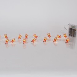 ΣΕΙΡΑ, 20 MINI LED, CANDY ΞΩΤΙΚΑ, ΜΠΑΤΑΡΙΑΣ 3xAA, ΧΡΟΝΟΔΙΑΚΟΠΤΗ, ΑΣΗΜΙ ΧΑΛΚΙΝΟ ΚΑΛΩΔΙΟ, ΘΕΡΜΟ ΛΕΥΚΟ LED ΑΝΑ 10cm, ΠΡΟΕΚΤΑΣΗ ΠΑΡΟΧΗΣ 30cm, IP20
