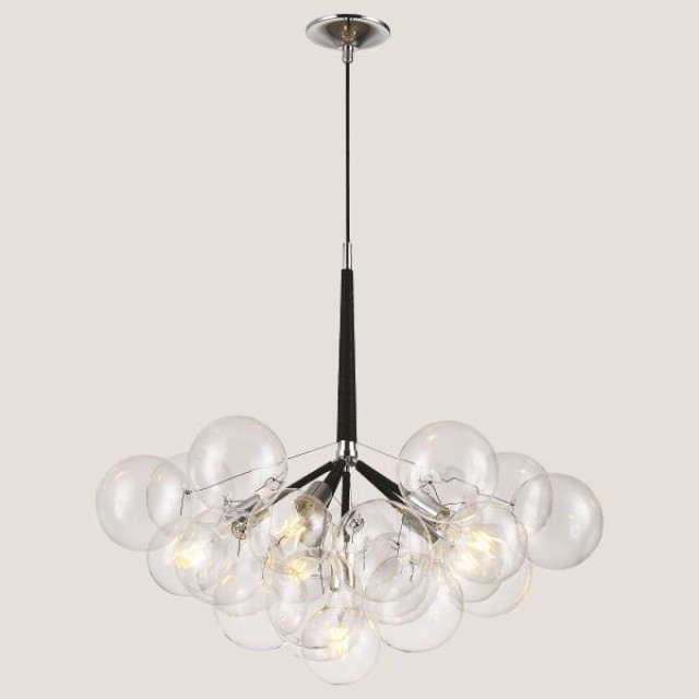 ARTE ILLUMINA ΦΩΤΙΣΤΙΚΟ ΚΡΕΜΑΣΤΟ 6XE27 Φ70X60 ΜΑΥΡΟ