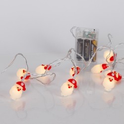 ΣΕΙΡΑ, 10 LED 5mm, ΑΓΙΟΣ ΒΑΣΙΛΗΣ, ΜΠΑΤΑΡΙΑΣ 3xAA, ΧΡΟΝΟΔΙΑΚΟΠΤΗ, ΔΙΑΦΑΝΟ PVC ΚΑΛΩΔΙΟ, ΘΕΡΜΟ ΛΕΥΚΟ LED ΑΝΑ 15cm, ΠΡΟΕΚΤΑΣΗ ΠΑΡΟΧΗΣ 30cm, IP20