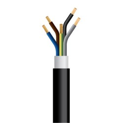 ΚΑΛΩΔΙΟ NYY J1VV-R 5X25mm² ΜΑΥΡΟ (500m/Drum)