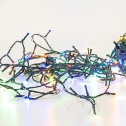 ΣΕΙΡΑ, 300 LED 5mm, 31V WIFI ΜΕΤΑΣΧΗΜΑΤΙΣΤΗ ΜΕ ΕΦΑΡΜΟΓΗ, ΠΡΑΣΙΝΟ PVC ΚΑΛΩΔΙΟ, ΘΕΡΜΟ ΛΕΥΚΟ & ΧΡΩΜΑΤΙΣΤΟ LED ΑΝΑ 7.5cm, ΠΡΟΕΚΤΑΣΗ ΠΑΡΟΧΗΣ 3m, IP44