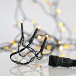 ΣΕΙΡΑ, 300 LED 3mm, 31V ΜΕΤΑΣΧΗΜΑΤΙΣΤΗ, 4 ΕΠΕΚΤΑΣΕΙΣ ΕΩΣ 3 ΣΕΤ, ΠΡΑΣΙΝΟ PVC ΚΑΛΩΔΙΟ, ΘΕΡΜΟ ΛΕΥΚΟ LED ΑΝΑ 5cm, ΠΡΟΕΚΤΑΣΗ ΠΑΡΟΧΗΣ 3m, ΙΡ44